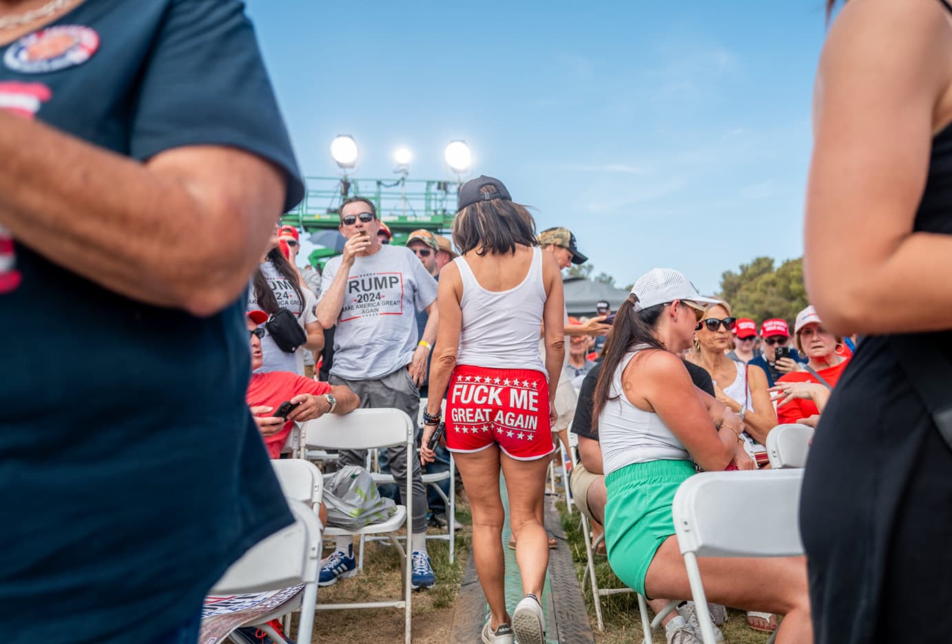 las vegas trump rally - Om 24 Ica Gr Rump 2024 Ake America Great Fuck Me Great Again